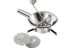 Moulin passe-légumes 3 grilles La Bonne Graine en acier inox Ø20cm