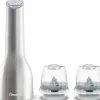 Moulin à épices électrique rechargeable Finamill PRO Plus inox + 2 capsules de broyage
