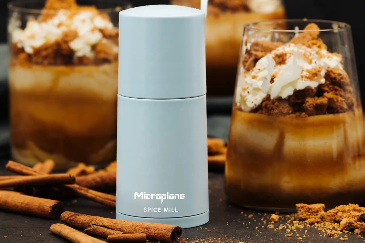Moulin à épices Microplane 2-en-1 Bleu Nuage