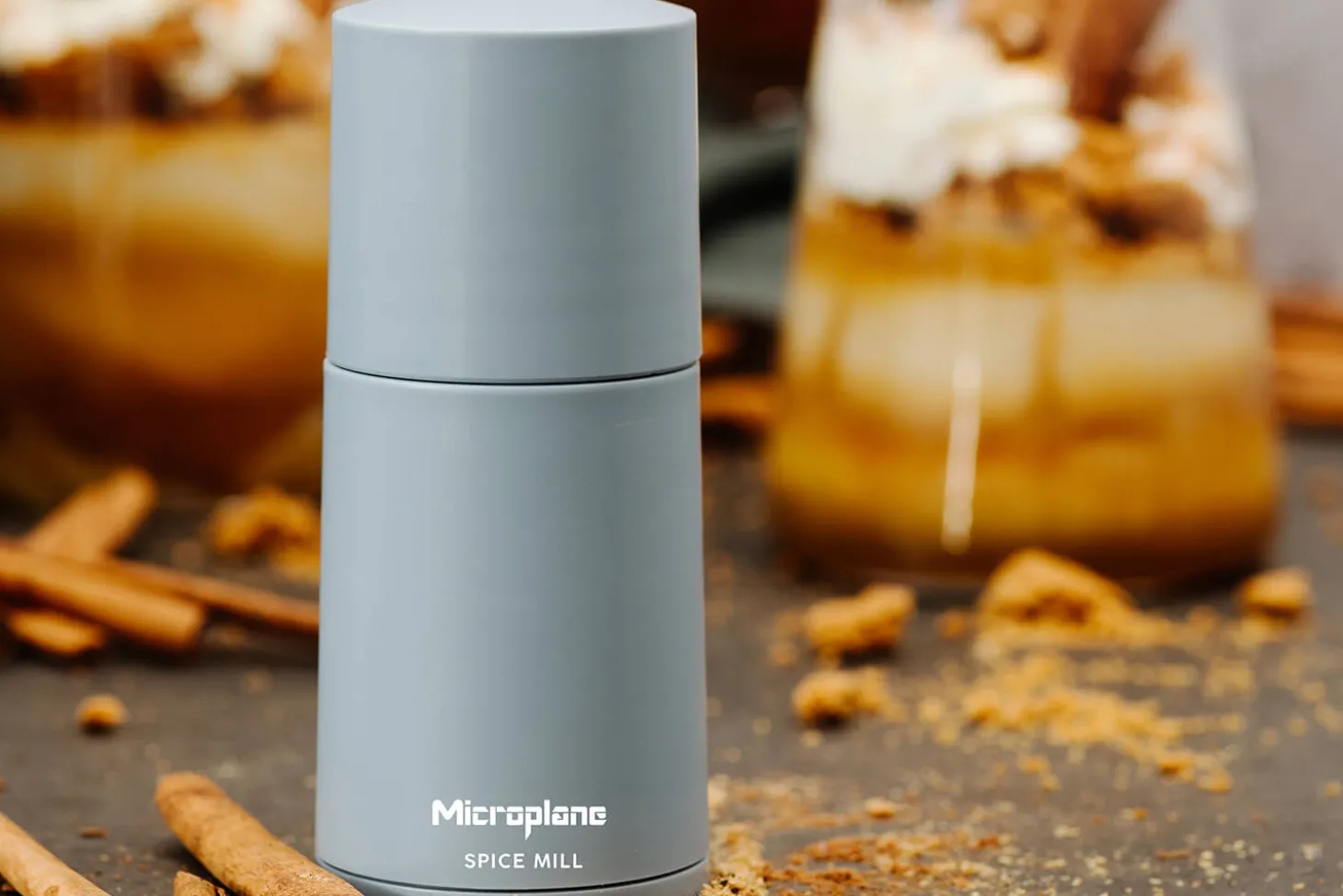 Moulin à épices Microplane 2-en-1 Bleu Nuage
