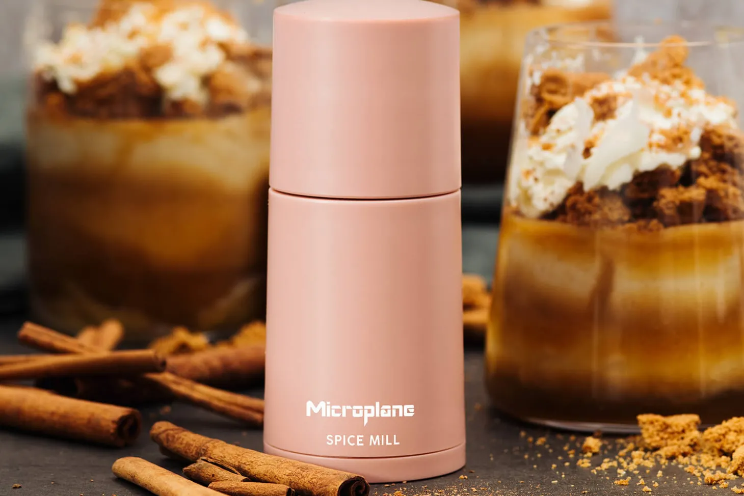 Moulin à épices Microplane 2-en-1 Bouton de Rose