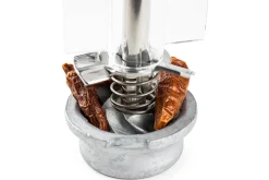 Moulin à piment sec manuel Peugeot Ouessant en inox et acrylique 14cm