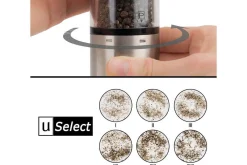 Moulin à poivre électrique Peugeot Elis Sense U'Select 20cm inox avec éclairage