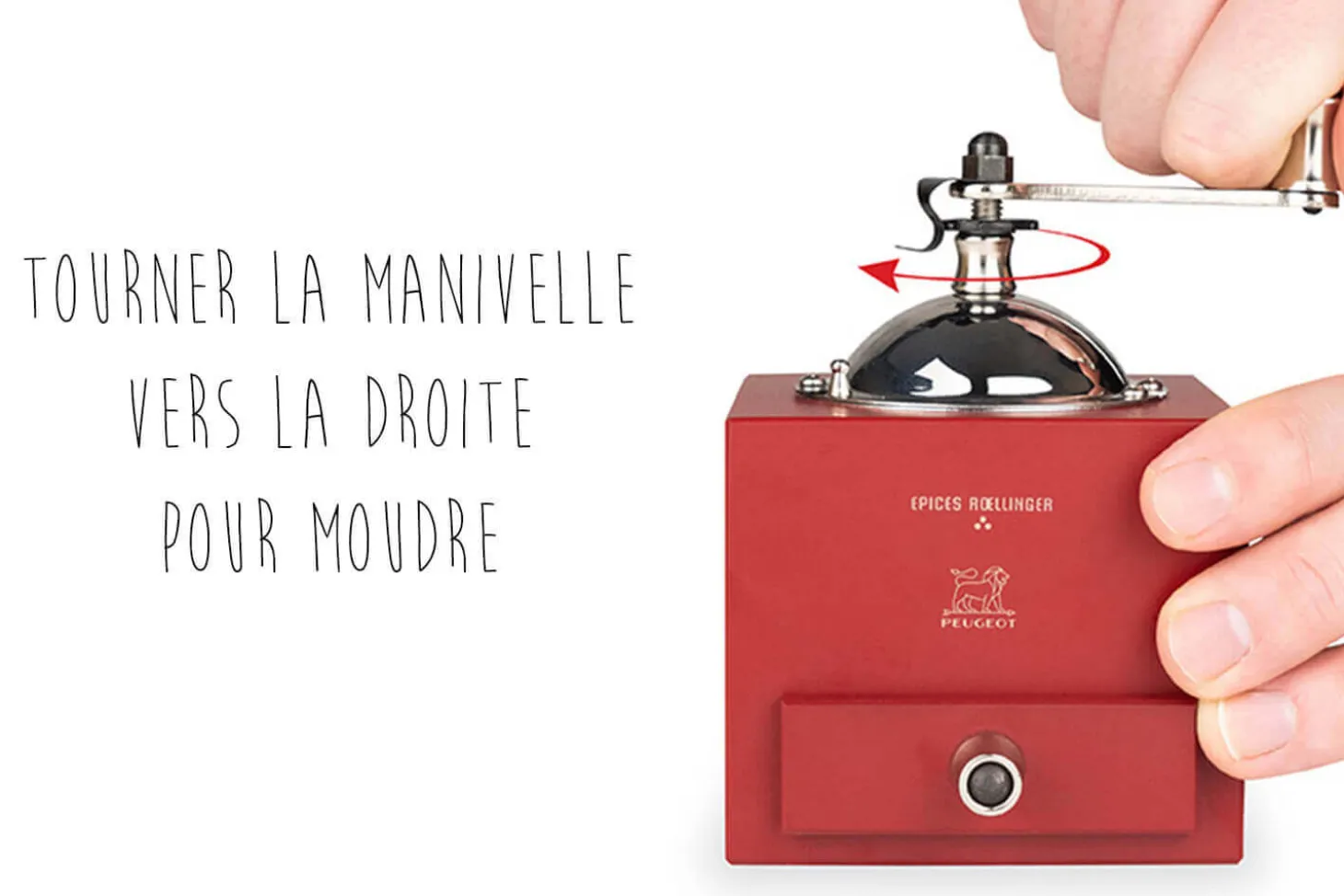Moulin à poivre à manivelle Peugeot Roellinger 13cm