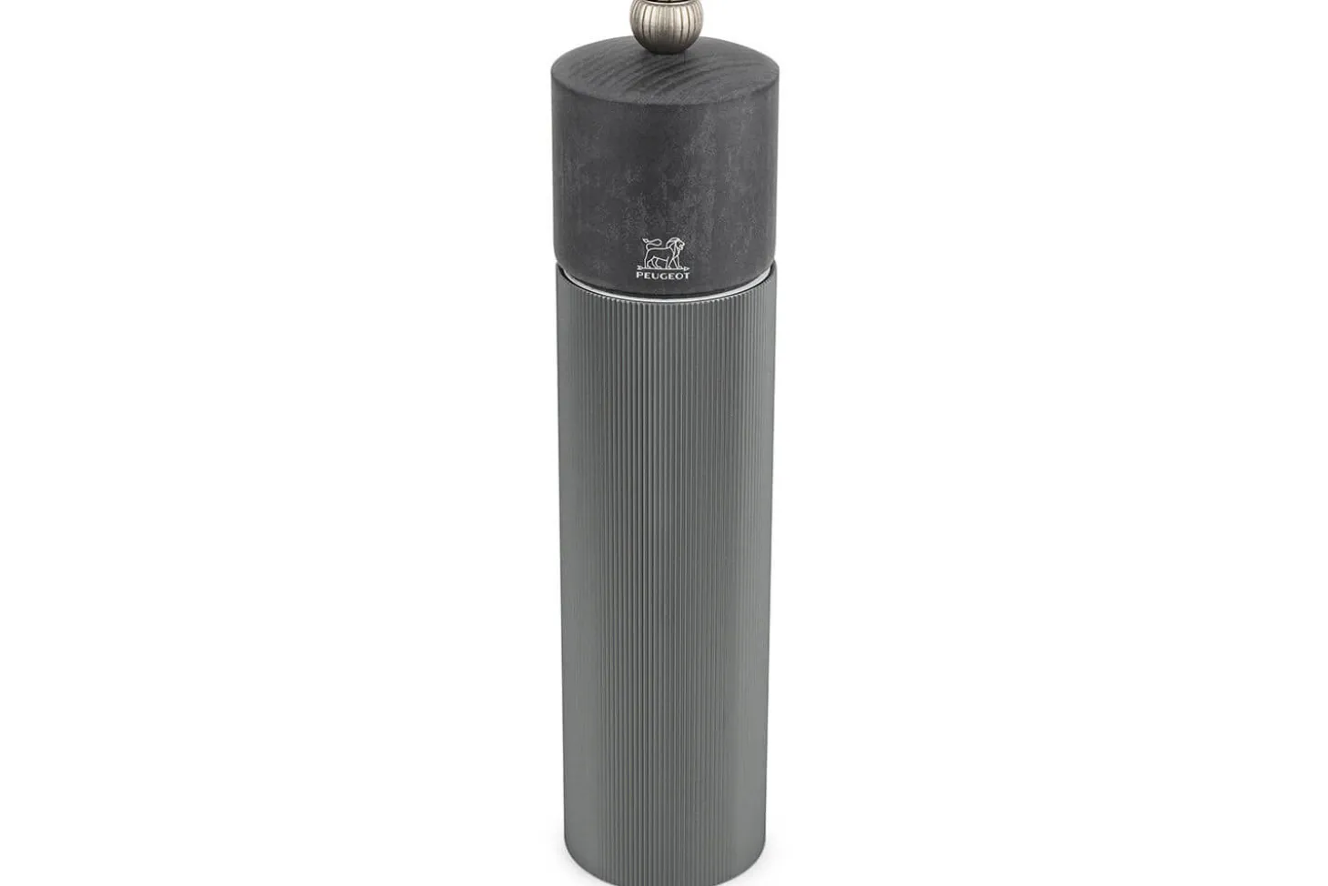 Moulin à poivre manuel Peugeot Line Carbone en bois et aluminium 22cm