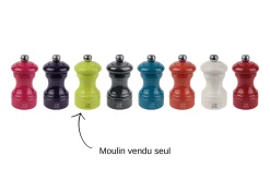 Moulin à poivre manuel Peugeot Bistro en bois de hêtre laqué vert pistache 10cm