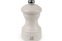 Moulin à poivre manuel Peugeot Bistro en bois de hêtre laqué ivoire 10cm