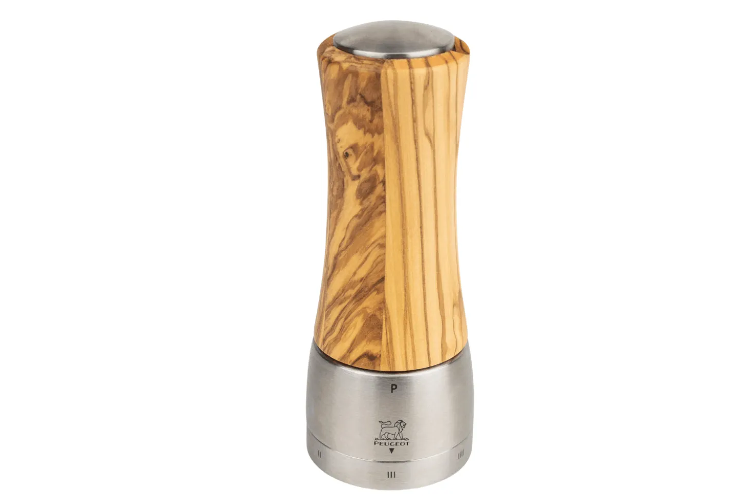 Moulin à poivre manuel Peugeot Madras U'Select en bois d'olivier et inox