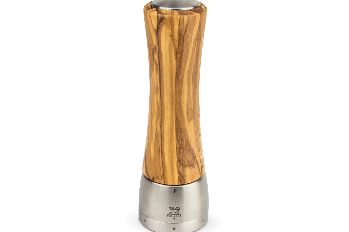 Moulin à poivre manuel Peugeot Madras U'Select en bois d'olivier et inox