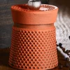 Moulin à poivre manuel Peugeot Bali Fonte en fonte orange 8cm