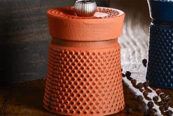 Moulin à poivre manuel Peugeot Bali Fonte en fonte orange 8cm