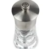 Moulin à poivre manuel Peugeot Ouessant en inox et acrylique 14cm