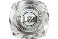 Moulin à poivre manuel Peugeot Ouessant en inox et acrylique 14cm