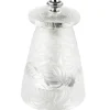 Moulin à poivre manuel Peugeot Lalique Feuilles en cristal 9cm - Edition limitée