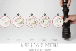 Moulin à poivre manuel Peugeot Paris U select en bois naturel