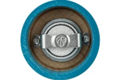 Moulin à poivre manuel Peugeot Bistro en bois de hêtre laqué bleu pacifique 10cm