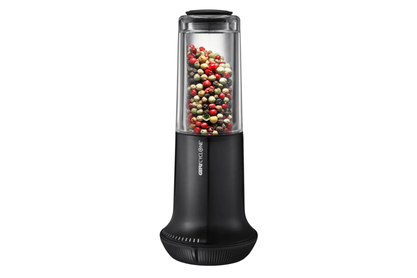 Moulin à sel ou à poivre Gefu X-PLOSION taille M noir en inox