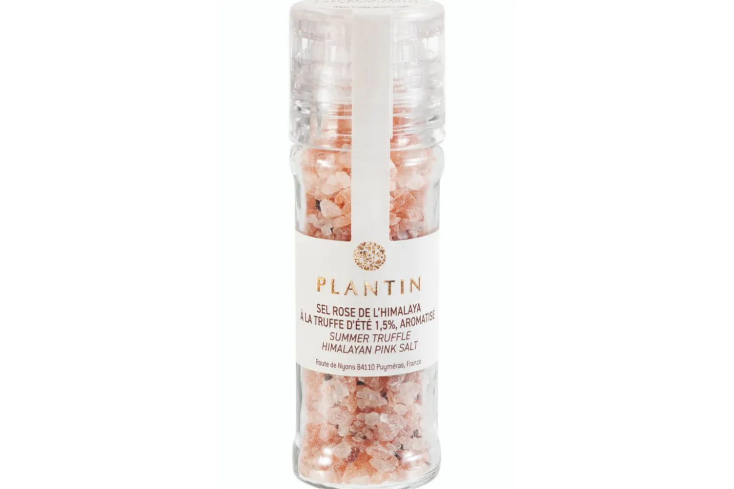 Moulin à sel rose de l'Himalaya Plantin aromatisé à la truffe d'été 1,5% - 100g