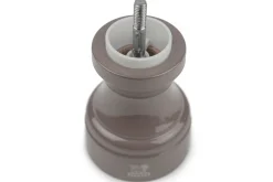 Moulin à sel sec manuel Peugeot Bistro en bois de hêtre laqué gris taupe 10cm