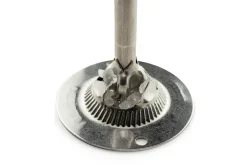 Moulin à sel sec manuel Peugeot Ouessant en inox et acrylique 14cm