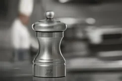 Moulin à sel sec manuel Peugeot Bistro Chef en inox 10cm