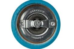 Moulin à sel sec manuel Peugeot Bistro en bois laqué bleu pacifique 10cm