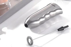 Mousseur à lait électrique Gefu Marcello en acier inox et polymère