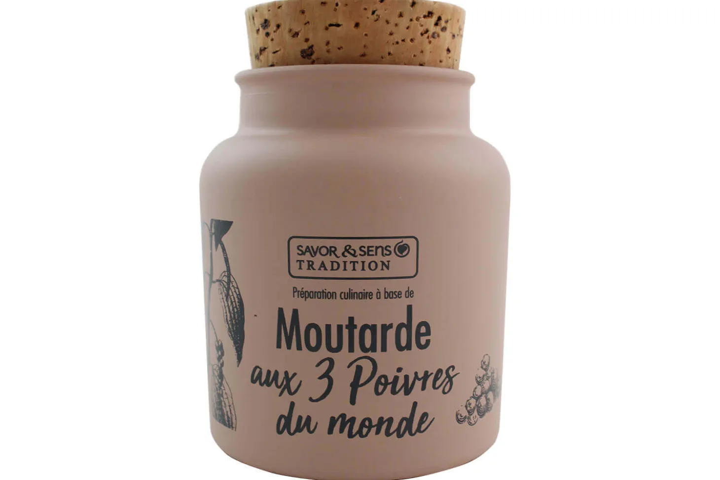 Moutarde Savor&Sens aux 3 poivres du monde - 110g
