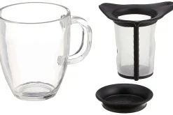 Mug à thé Bodum Yo-Yo Set 35cl en verre avec filtre