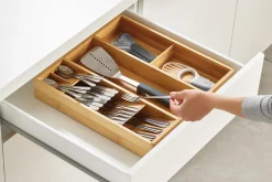 Organisateur de tiroir Joseph Joseph DrawerStore Bamboo pour ustensiles et couverts