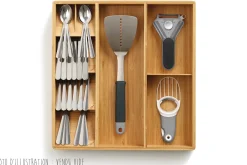 Organisateur de tiroir Joseph Joseph DrawerStore Bamboo pour ustensiles et couverts