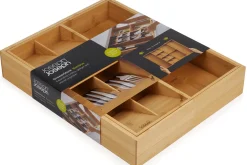Organisateur extensible de cuisine Joseph Joseph DrawerStore Bamboo en bambou