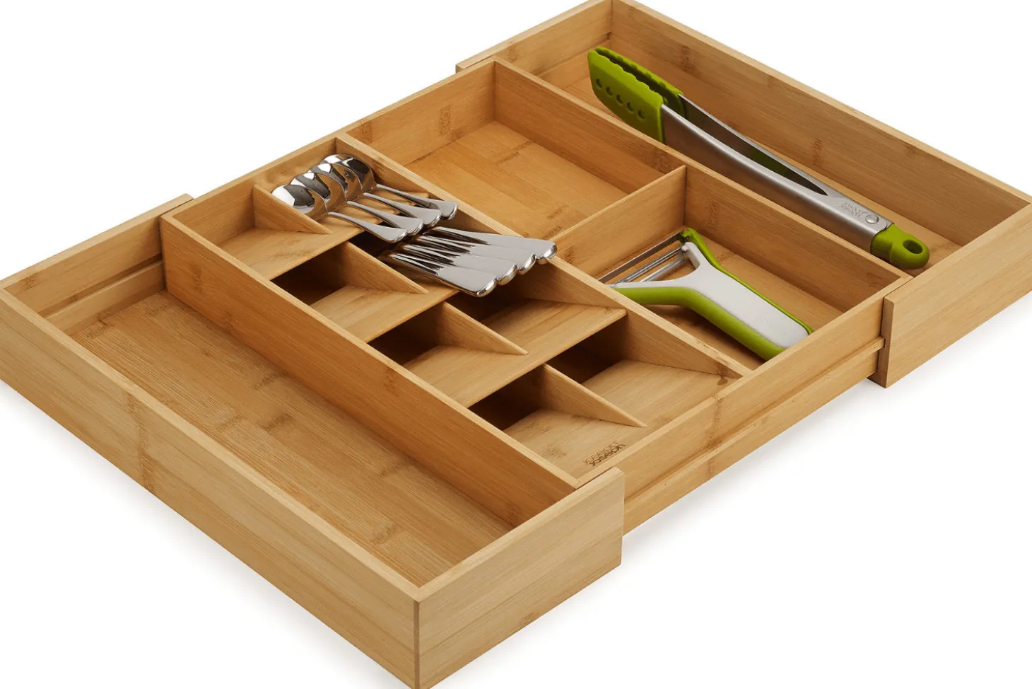 Organisateur extensible de cuisine Joseph Joseph DrawerStore Bamboo en bambou