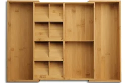 Organisateur extensible de cuisine Joseph Joseph DrawerStore Bamboo en bambou