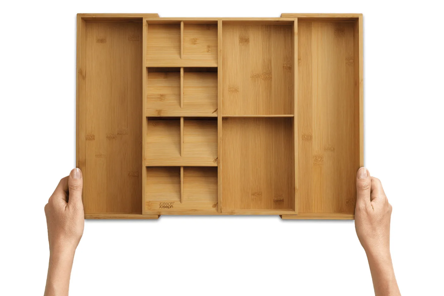 Organisateur extensible de cuisine Joseph Joseph DrawerStore Bamboo en bambou