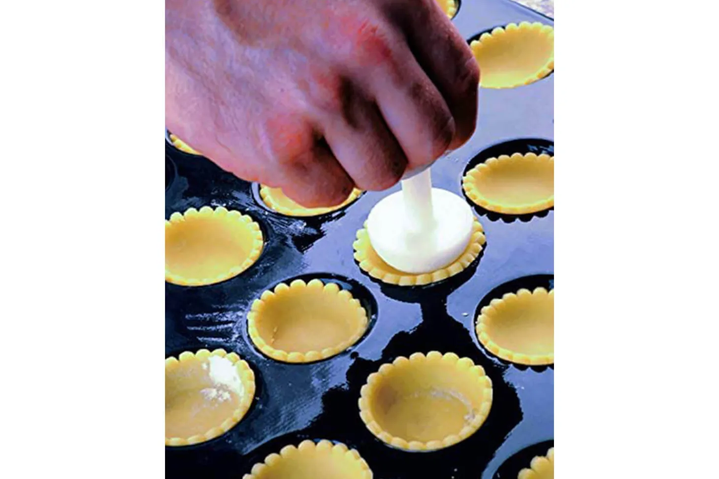 Outil de fonçage 2 têtes Matfer pour tartelettes et barquettes en polypropylène
