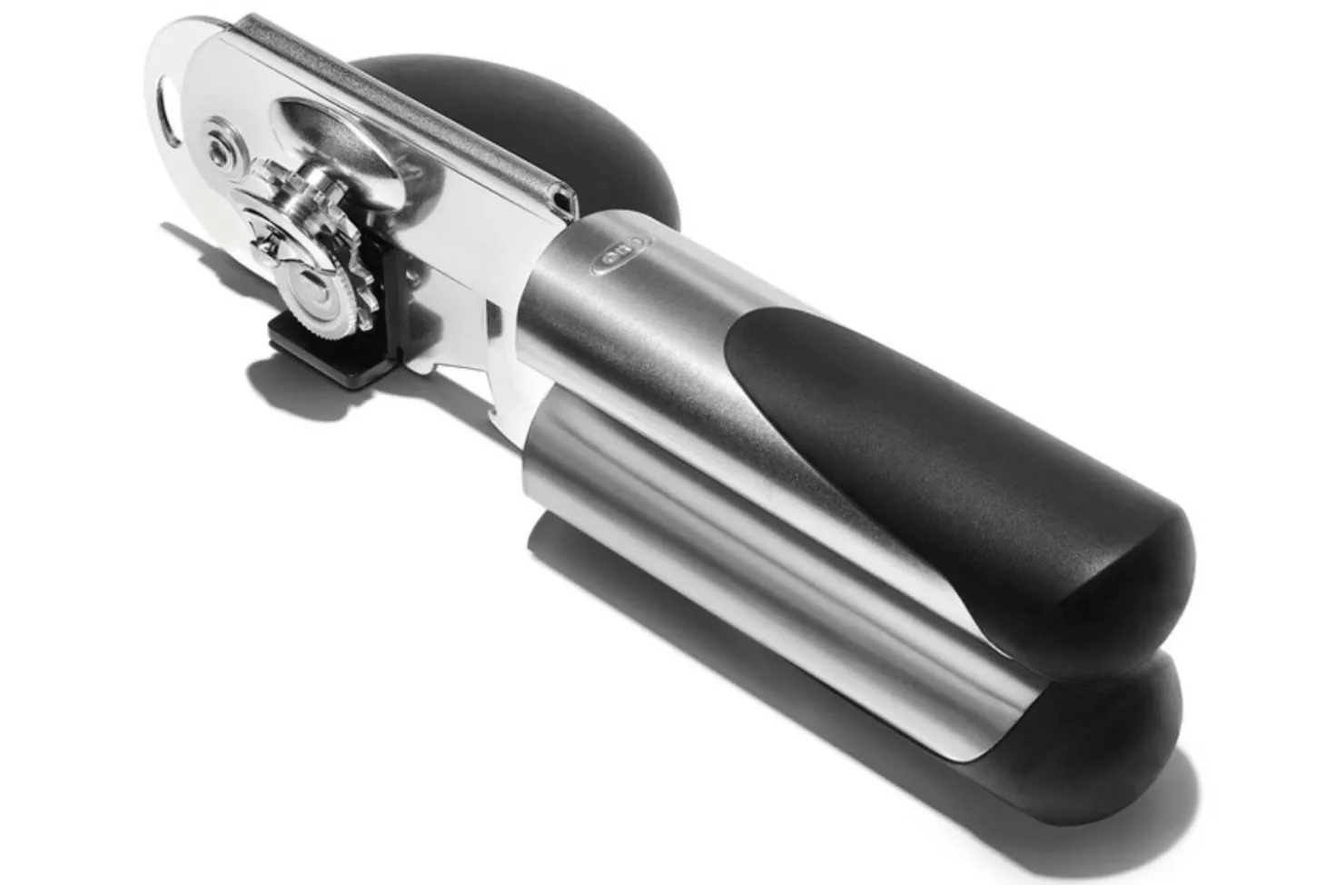 Ouvre-boîte manuel OXO Steel en acier inoxydable et santoprène