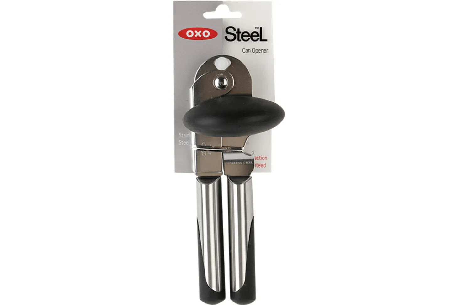 Ouvre-boîte manuel OXO Steel en acier inoxydable et santoprène