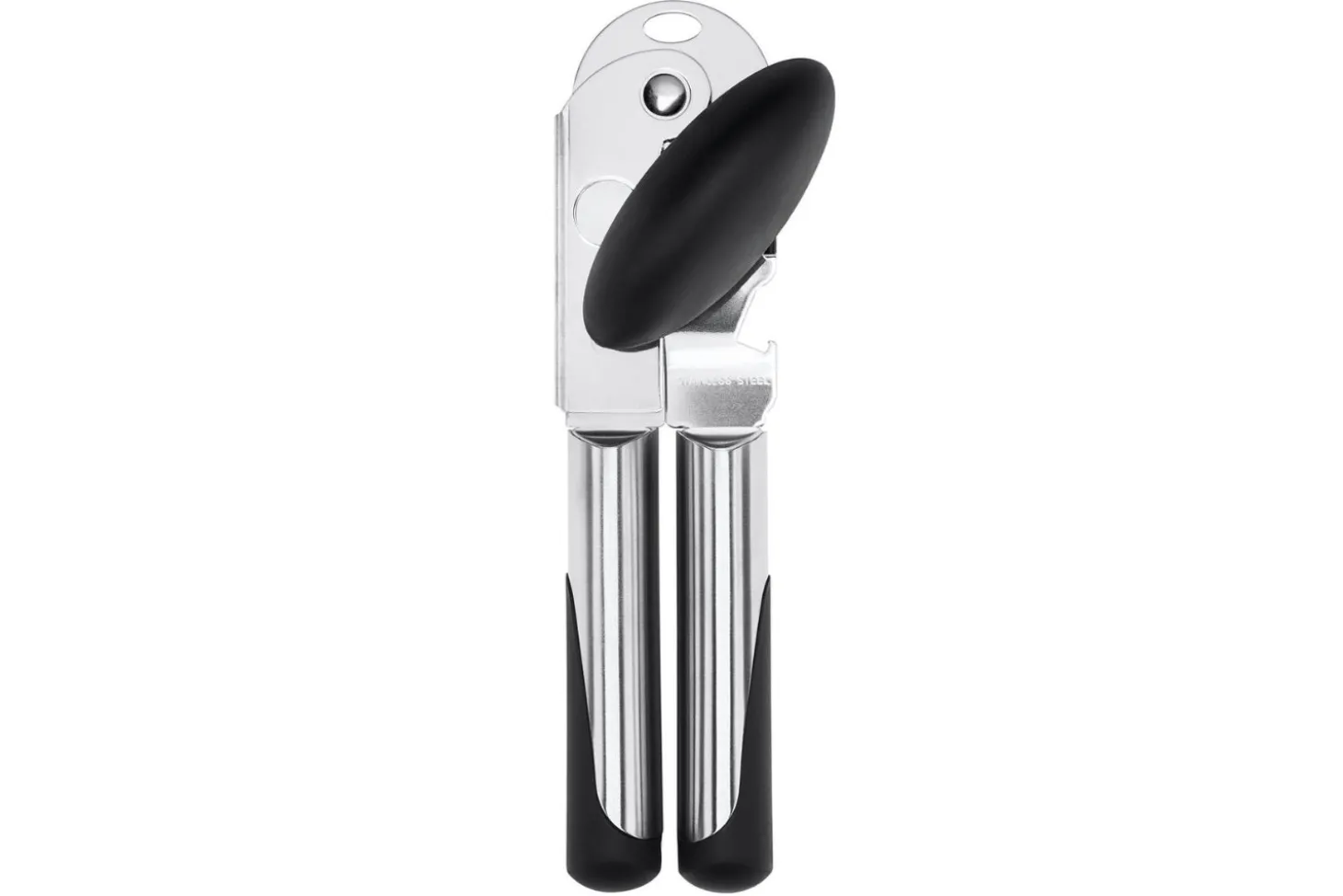 Ouvre-boîte manuel OXO Steel en acier inoxydable et santoprène
