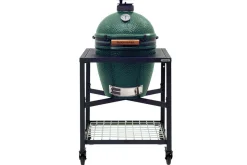 Pack Big Green Egg Medium barbecue + convEGGtor + table modulaire + 4 roulettes