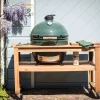 Pack Big Green Egg XLarge barbecue + table eucalyptus + convEGGtor + berceau de table + 4 roulettes
