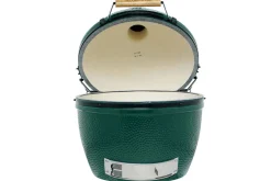 Pack Big Green Egg XLarge barbecue + table eucalyptus + convEGGtor + berceau de table + 4 roulettes