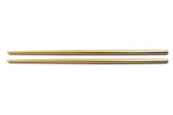 Paire de baguettes chinoises Comas en acier inox coloris 23cm doré