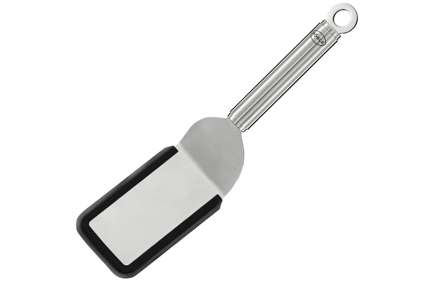 Palette-sandwich coudée Rösle en silicone et acier inoxydable 26cm