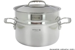 Panier cuit-vapeur 24cm De Buyer en acier inoxydable