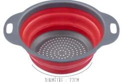 Passoire pliable Westmark ø22cm rouge et grise