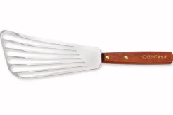 Pelle de cuisine ajourée en inox Nogent manche en bois de charme 28cm