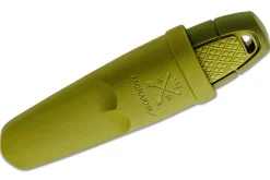 Petit couteau Mora Eldris 12633 lame inox 5,9cm manche caoutchouc vert + allume-feu + étui