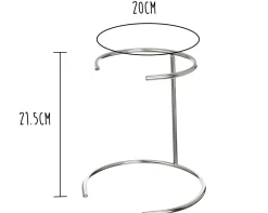 Pied support chromé universel Matfer pour chinois et passe-sauce - Diamètre 20cm
