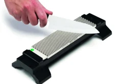 Pierre à aiguiser diamant DMT Duo Sharp Hardcoat à grain 600/1200 + socle antidérapant